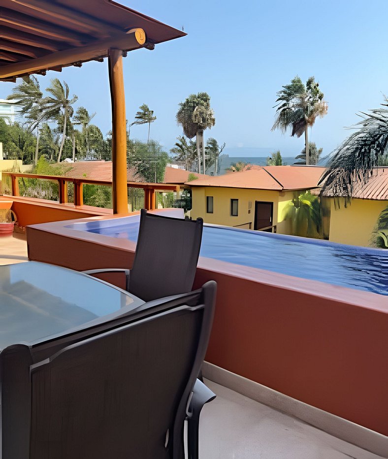 2 floors Condo, Beachfront, Perico